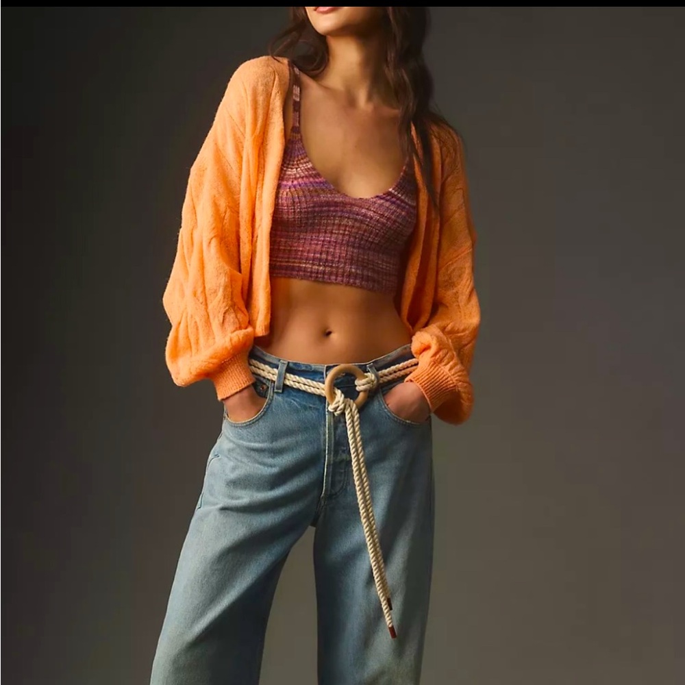 Anthropology, Fine-Gauge Cable-Knit Cardigan. No offers. Price Firm.